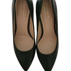 Cole Haan Black Heels Elegant Pointed-Toe Design